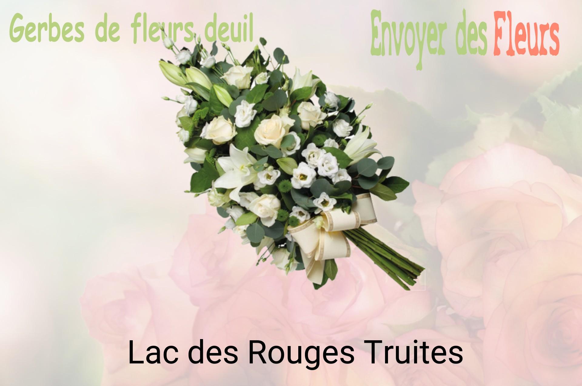 Gerbe de fleurs de deuil livrée à Lac-des-Rouges-Truites